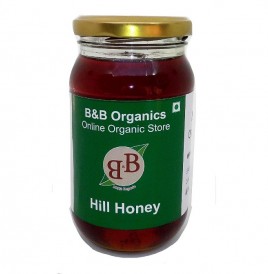 B&B Organics Hill Honey   Glass Jar  500 grams